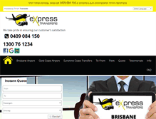 Tablet Screenshot of expresstransfers.net.au